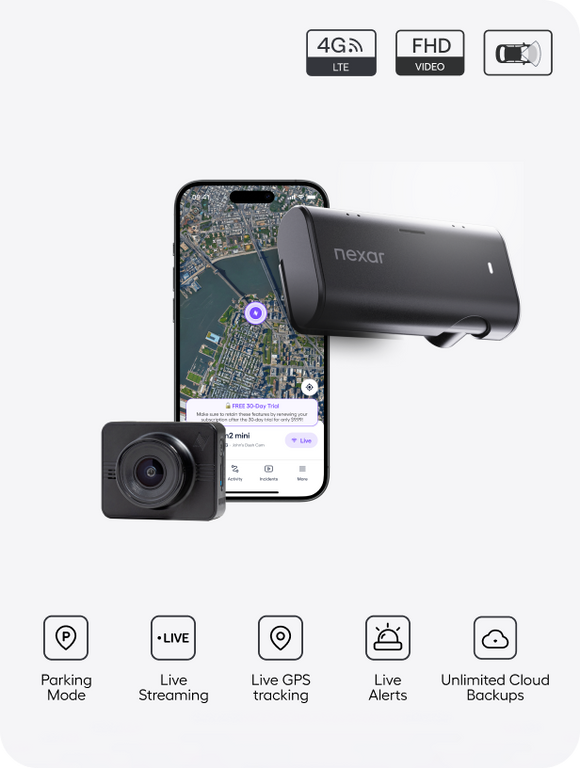 Nexar One Basic Subscription + Rear Camera bundle