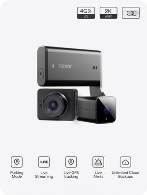 Nexar beam2 basic Subscription + Rear Camera bundle