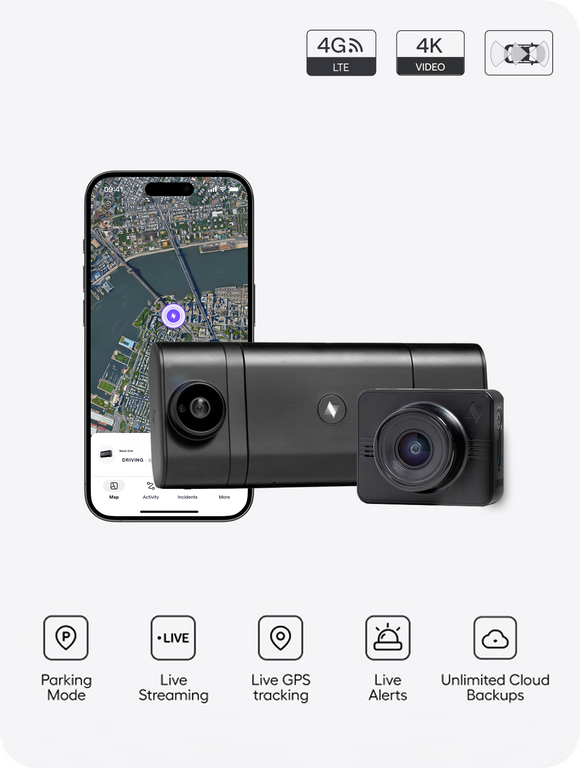 Nexar beam2 mini basic Subscription + Rear Camera bundle